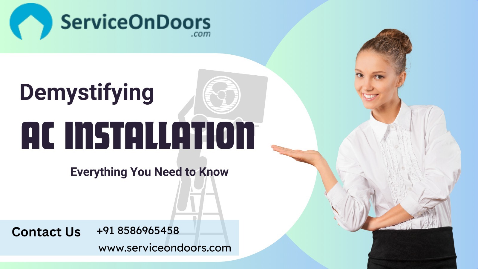 Best AC Installation Services | ServiceOnDoors | 8586965458.